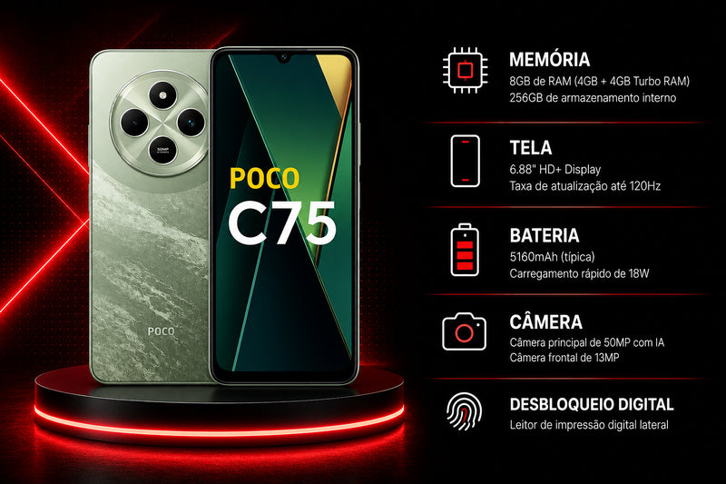Smartphone Poco C75